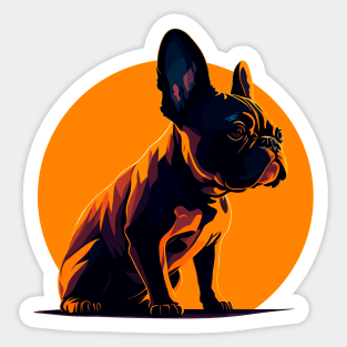 French Bulldog, love in every wrinkle Sticker